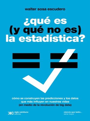 cover image of Qué es (y qué no es) la estadística